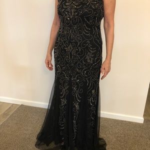 Black Beaded Gown
